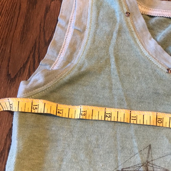 Deisgner Fake London sailing Ship sleeveless top mint green - Picture 7 of 8